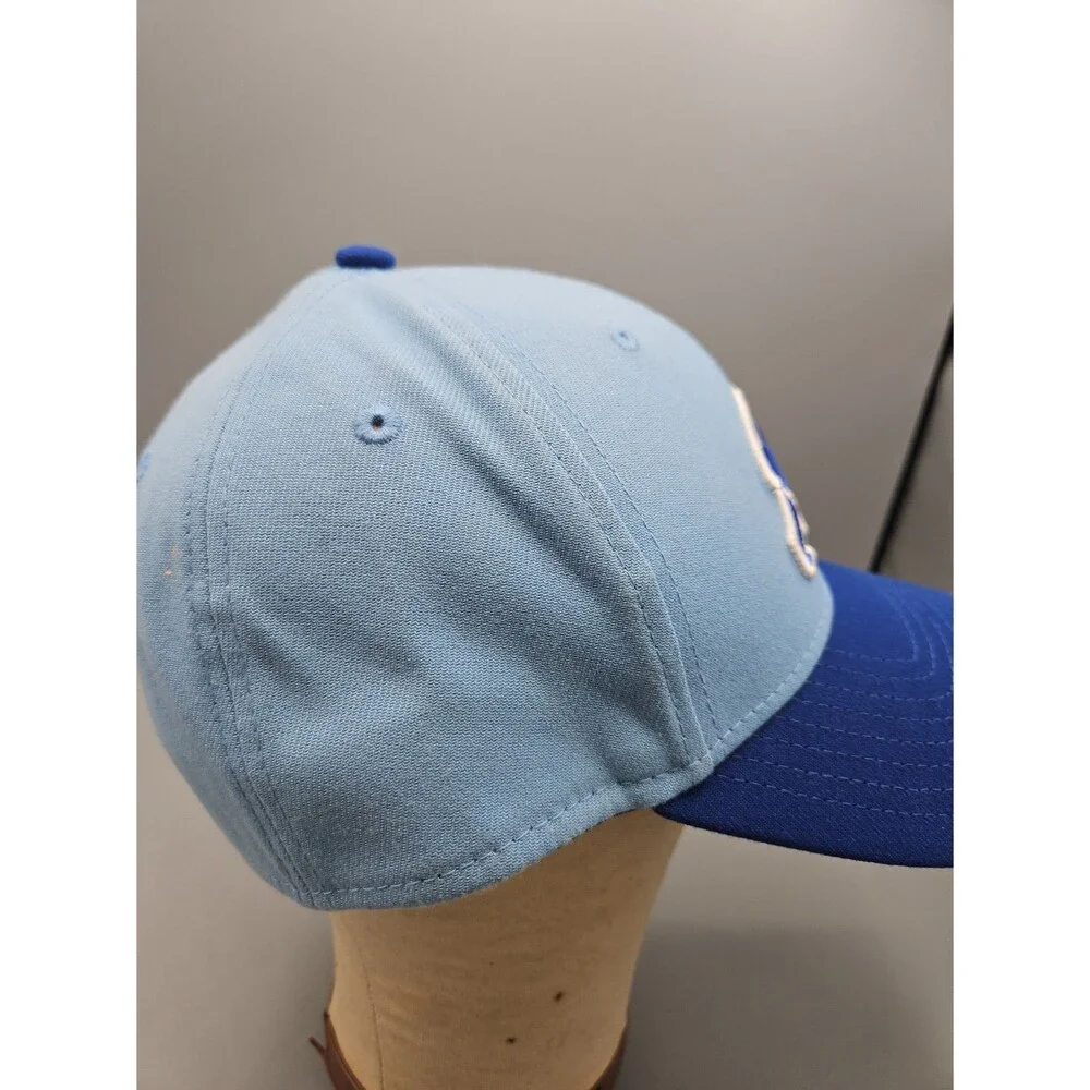 Chicago Cubs Bear Logo New Era Fitted Cap Hat Sz Medium/large Blue Baseball MLB